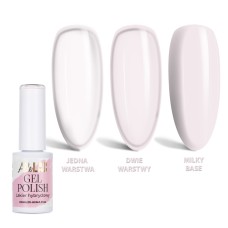 AlleLac Whites W07 Silk White UV/LED HEMA/Di-HEMA Free - Гел лак 6гр.